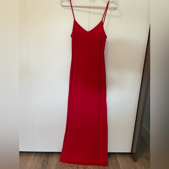 Red cotton dress - Picture 3 of 4